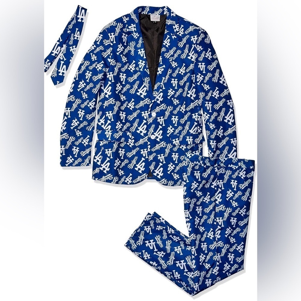 NWT- FOCO MLB Los Angeles Dodgers Men’s 2 Piece Ugly Business Suit SIZE: 42